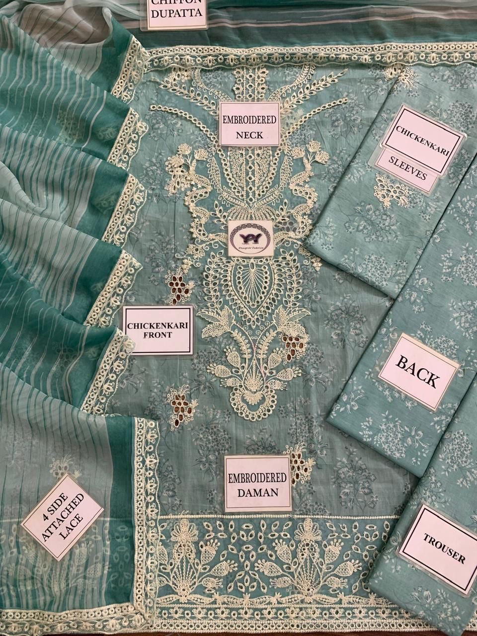 Luxury Lawn Stitched Suit 3 piece - 2025 - LE-02