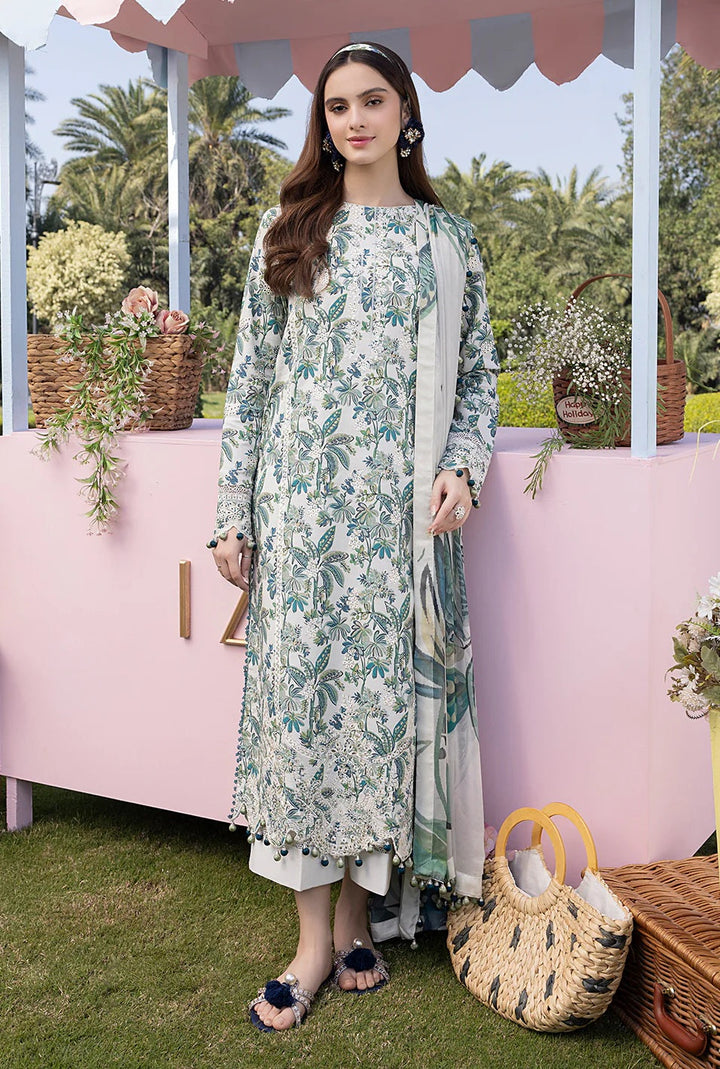 Luxury Lawn Stitched Suit 3 piece - 2025 - LE-10