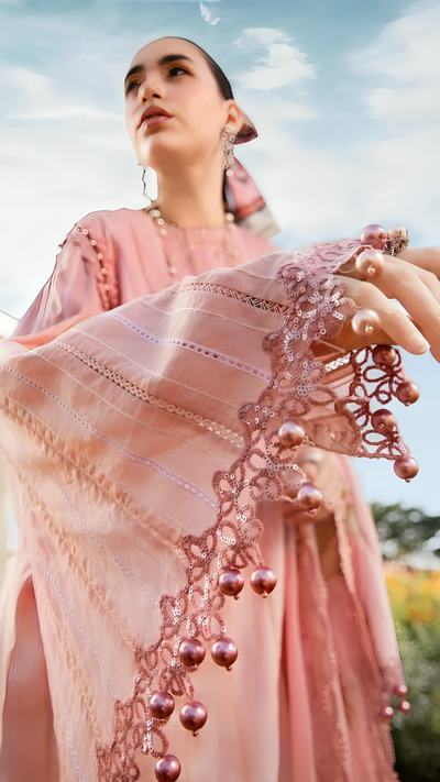 Luxury Lawn Stitched Suit 3 piece - 2025 - LE-16