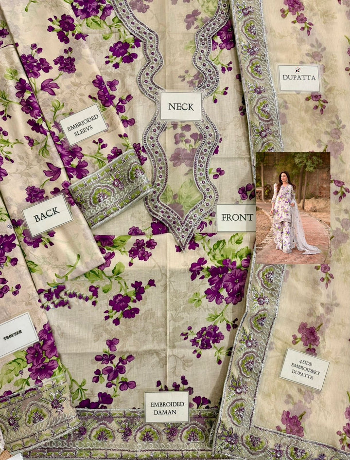 LUXURY LAWN 3PCS