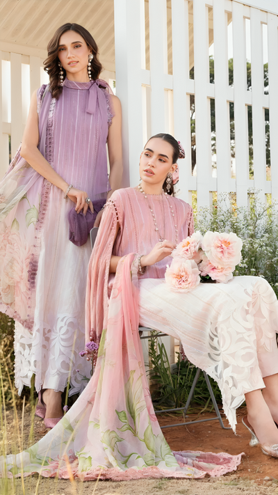 Luxury Lawn Stitched Suit 3 piece - 2025 - LE-16