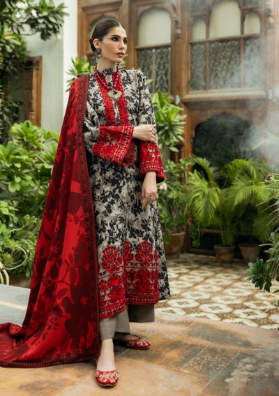 Luxury Lawn Stitched Suit 3 piece - 2025 - LE-03