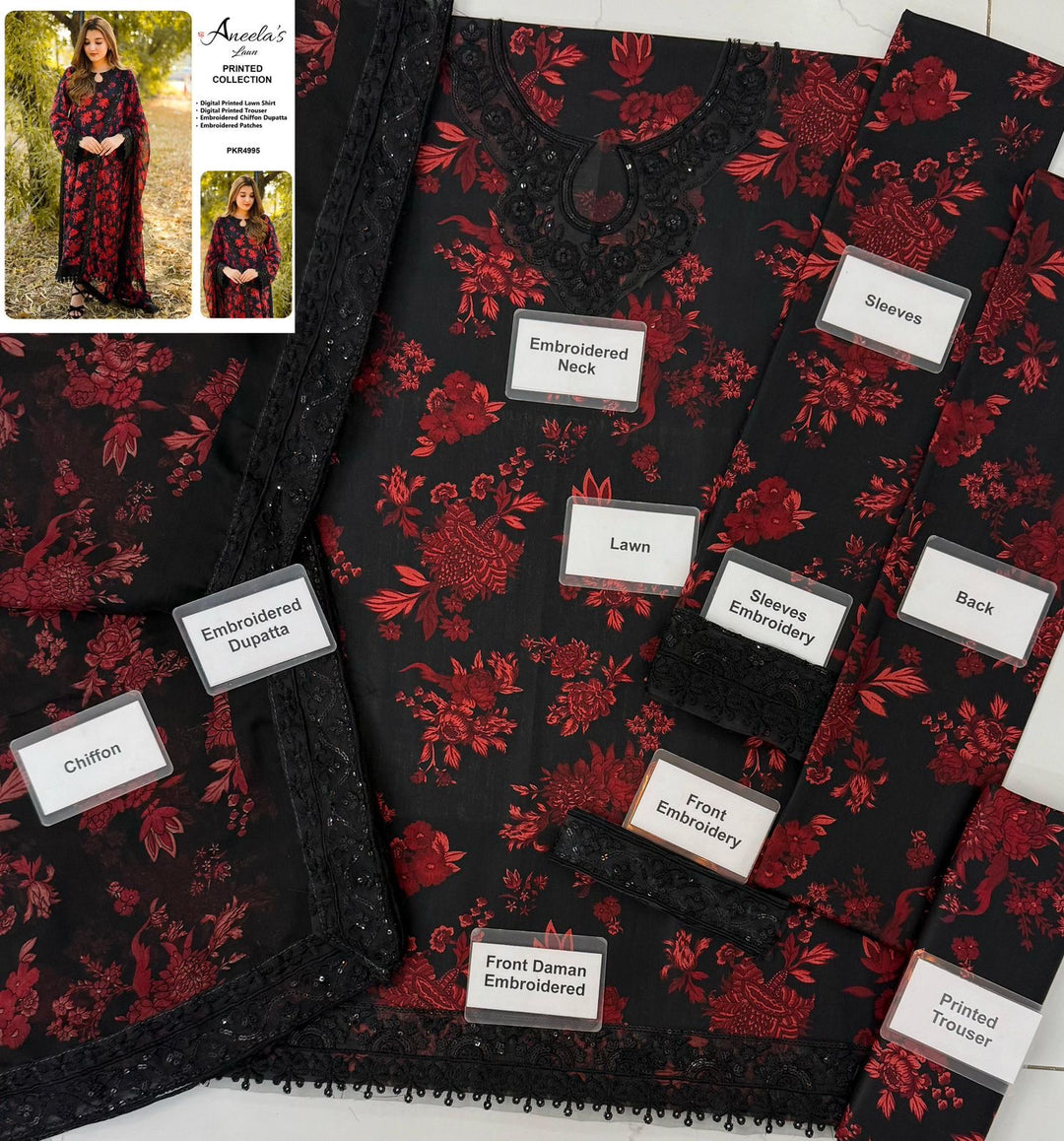 LUXURY LAWN 3PCS