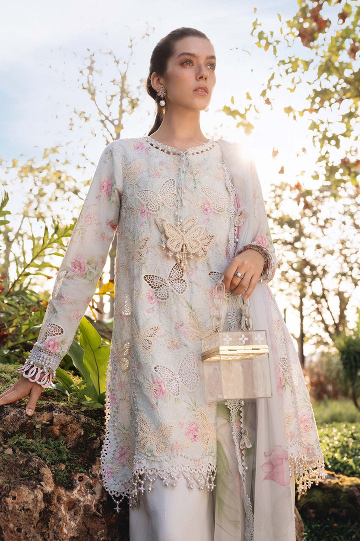 Luxury Lawn Stitched Suit 3 piece - 2025 - LE-01