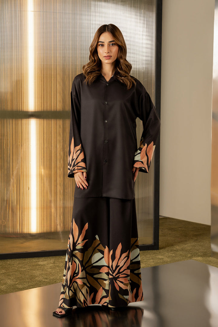 Black Tiger Print Co-ord Set