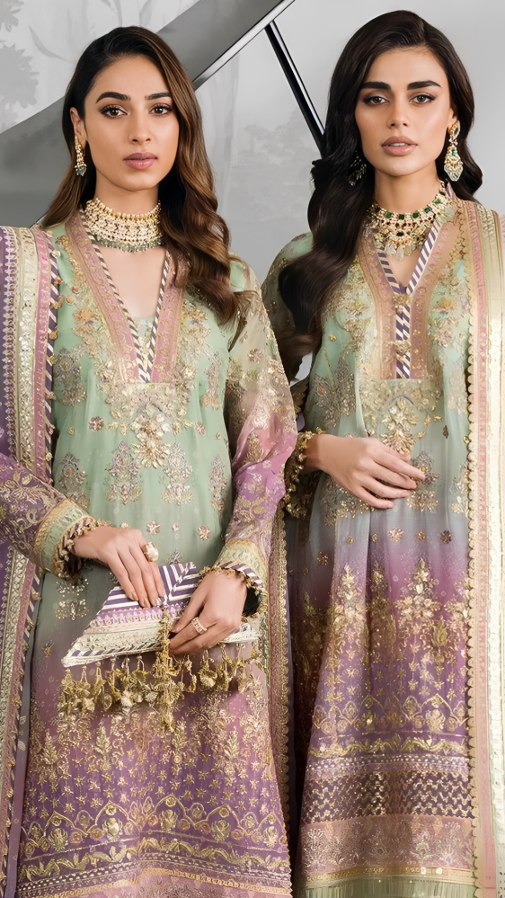 Luxury Shefoon  Premium Stitched Suit 3 Piece Dress - LEC-15