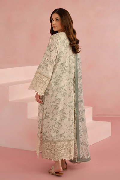 Luxury Lawn Stitched Suit 3 piece - 2025 - LE-13