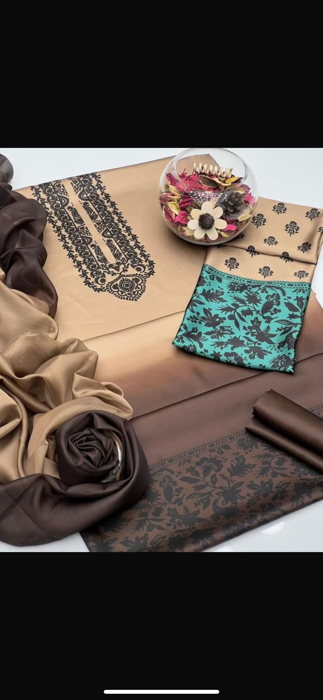 DIGITAL PRINTED SHAMOZ SILK 3 PIECE SUIT