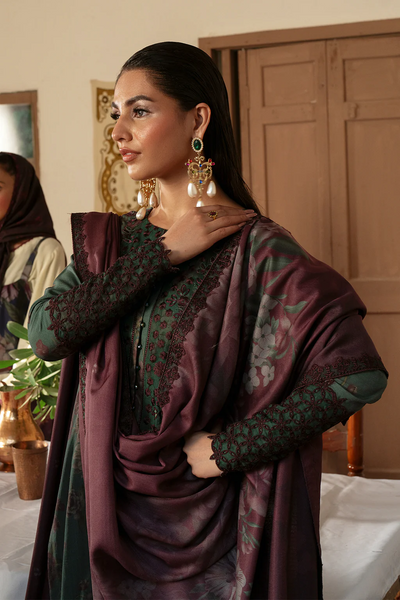 Luxury Lawn Stitched Suit 3 piece - 2025 - LE-11