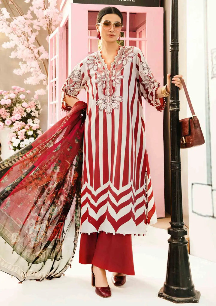 Luxury Lawn Stitched Suit 3 piece - 2025 - LE-15