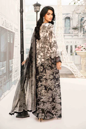 Luxury Lawn Stitched Suit 3 piece - 2025 - LE-09