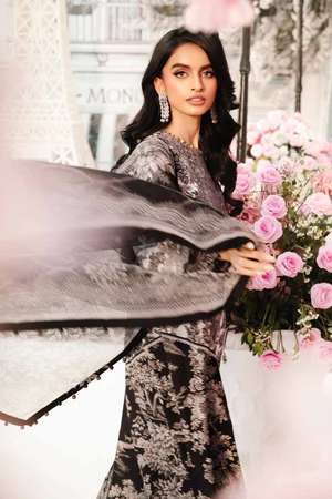 Luxury Lawn Stitched Suit 3 piece - 2025 - LE-09