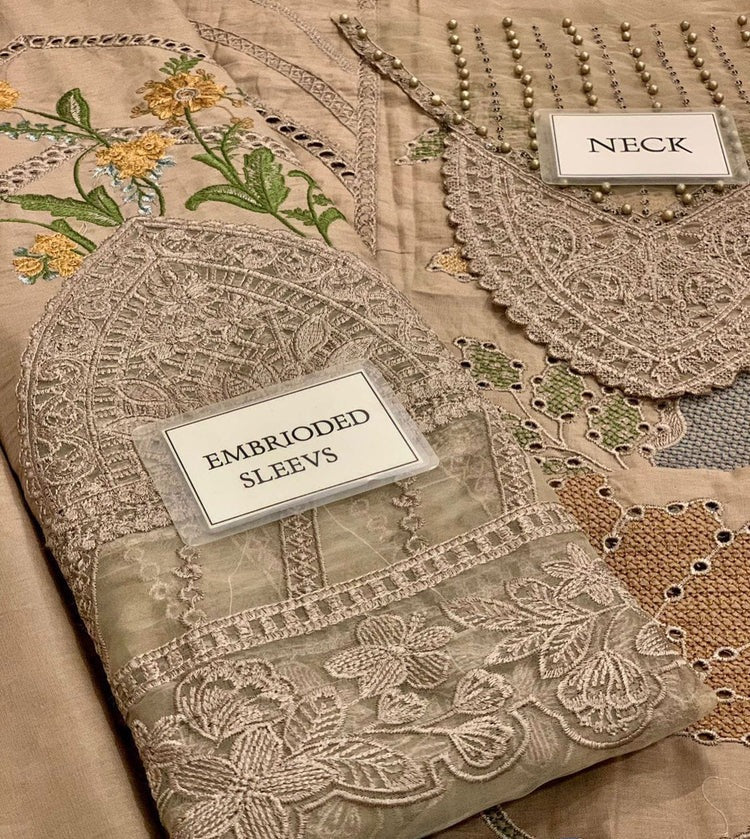 Luxury Lawn Premium Stitched Suit 3 Piece Dress - LEC-10
