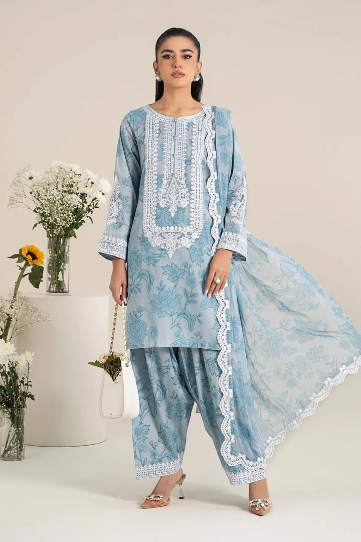 LUXURY LAWN 3PCS STITCHED | LE-4265-UAE