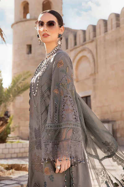 Luxury Lawn Premium Stitched Suit 3 Piece Dress - LEC-10