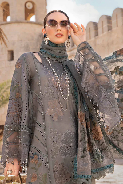 Luxury Lawn Premium Stitched Suit 3 Piece Dress - LEC-10