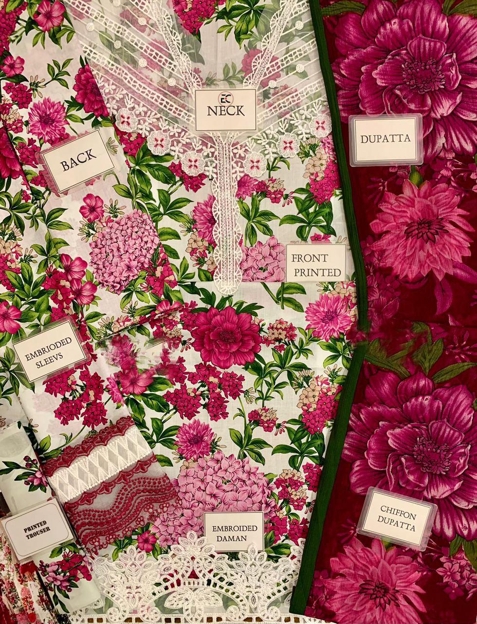 Luxury Lawn Stitched Suit 3 piece - 2025 - LE-06
