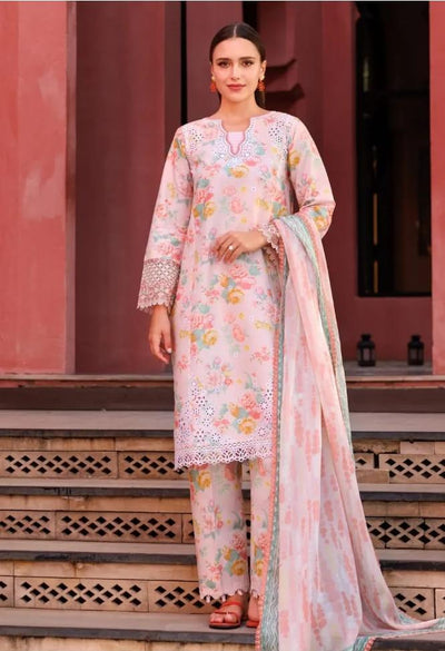 Luxury Lawn Premium Stitched Suit 3 Piece - LEC-05