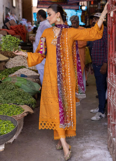 Luxury Lawn Premium Stitched Suit 3 Piece - LEC-03