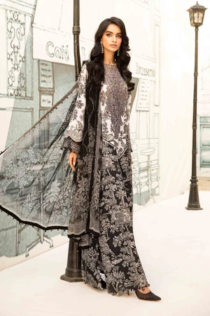 Luxury Lawn Stitched Suit 3 piece - 2025 - LE-09
