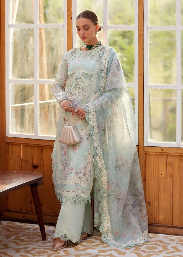 Luxury Lawn Stitched Suit 3 piece - 2025 - LE-12