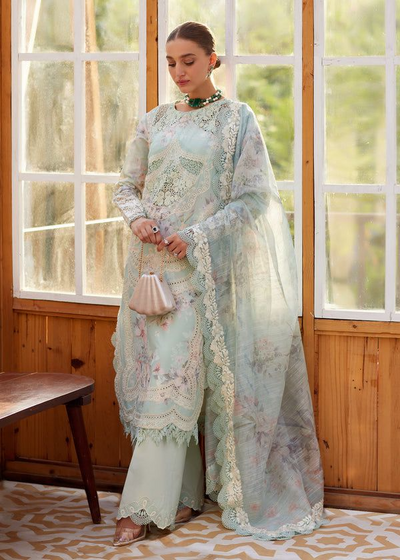 Luxury Lawn Stitched Suit 3 piece - 2025 - LE-12