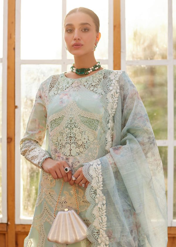 Luxury Lawn Stitched Suit 3 piece - 2025 - LE-12