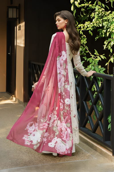 Luxury Lawn Stitched Suit 3 piece - 2025 - LE-14