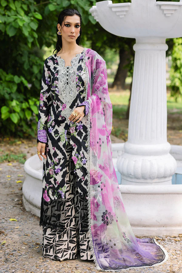 Nureh Daily Delights | Premium Printed Embroidered | Lawn 3-Piece Suit