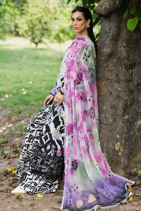 Nureh Daily Delights | Premium Printed Embroidered | Lawn 3-Piece Suit