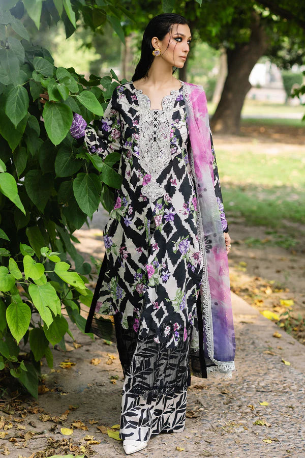Nureh Daily Delights | Premium Printed Embroidered | Lawn 3-Piece Suit