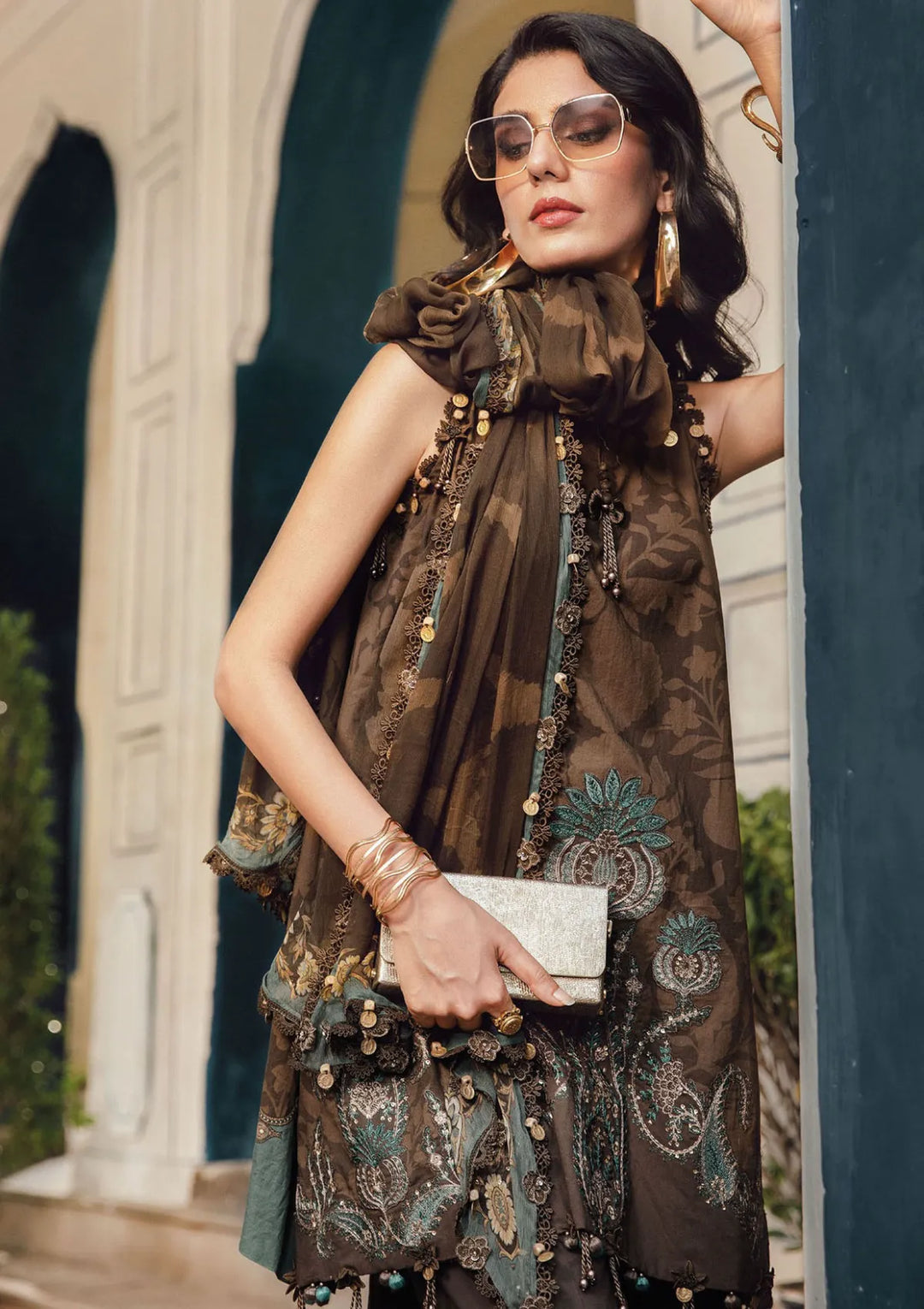 Maria B Mprints Fall Lawn Print