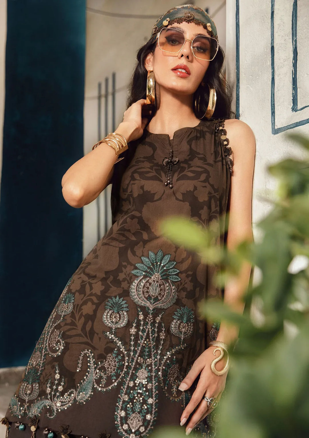 Maria B Mprints Fall Lawn Print
