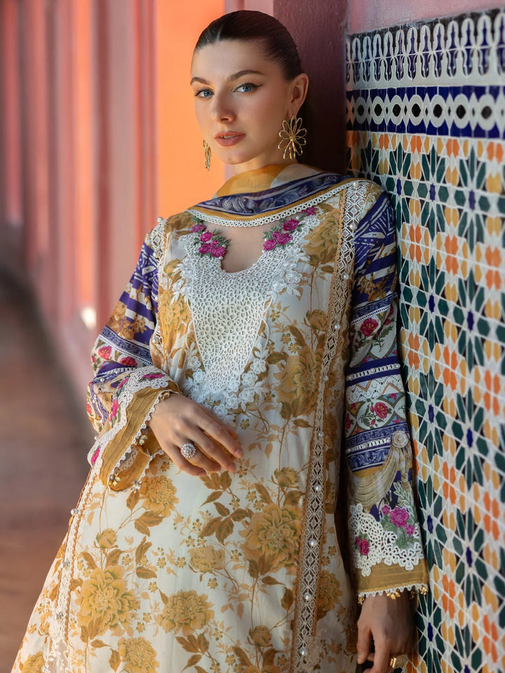 Elaf Premium Signature Embroidered Lawn Unstitched 3Pc Suit