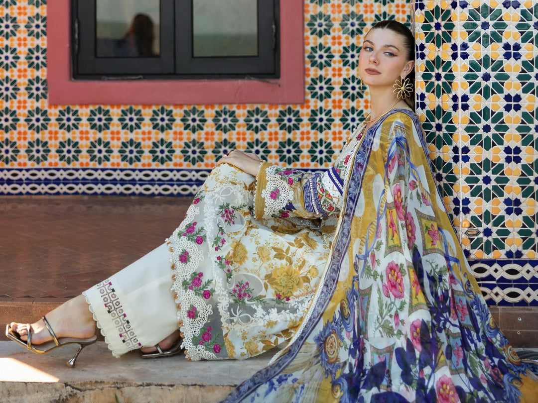 Elaf Premium Signature Embroidered Lawn Unstitched 3Pc Suit
