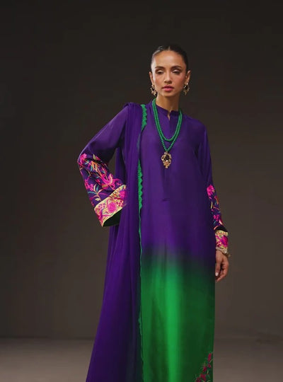 DIGITAL PRINTED SHAMOZ SILK 3 PIECE SUIT