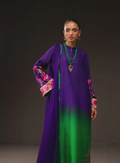 DIGITAL PRINTED SHAMOZ SILK 3 PIECE SUIT