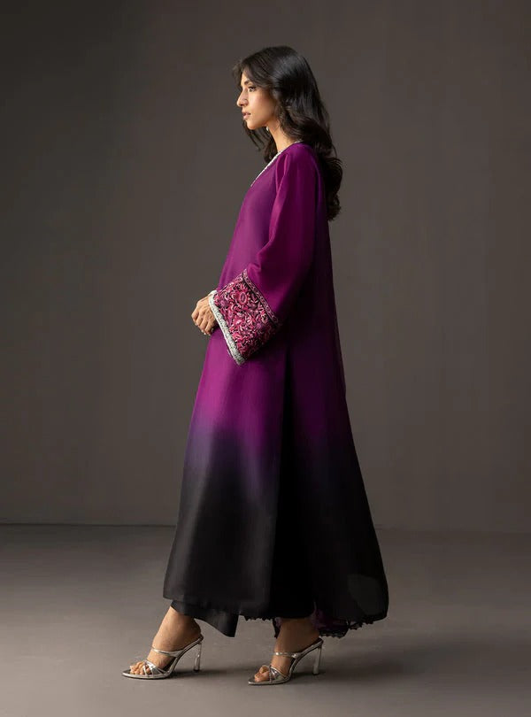 DIGITAL PRINTED SHAMOZ SILK 3 PIECE SUIT