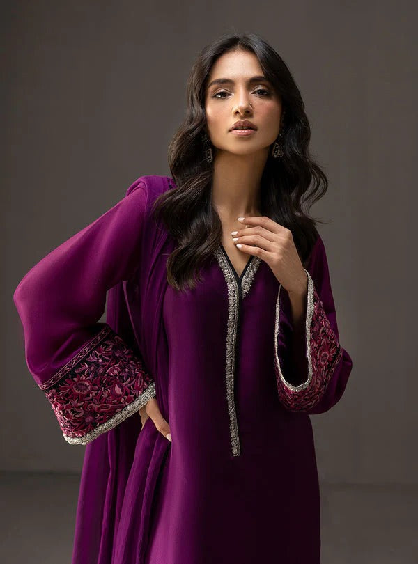 DIGITAL PRINTED SHAMOZ SILK 3 PIECE SUIT