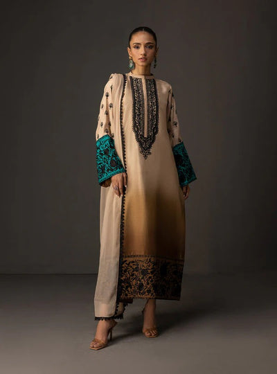 DIGITAL PRINTED SHAMOZ SILK 3 PIECE SUIT