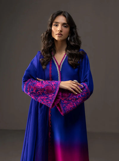 DIGITAL PRINTED SHAMOZ SILK 3 PIECE SUIT