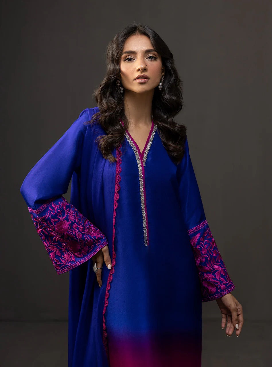 DIGITAL PRINTED SHAMOZ SILK 3 PIECE SUIT