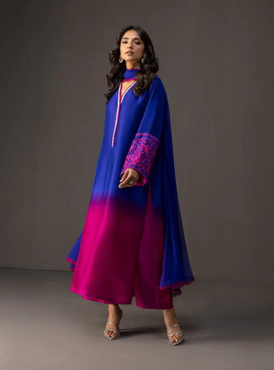 DIGITAL PRINTED SHAMOZ SILK 3 PIECE SUIT