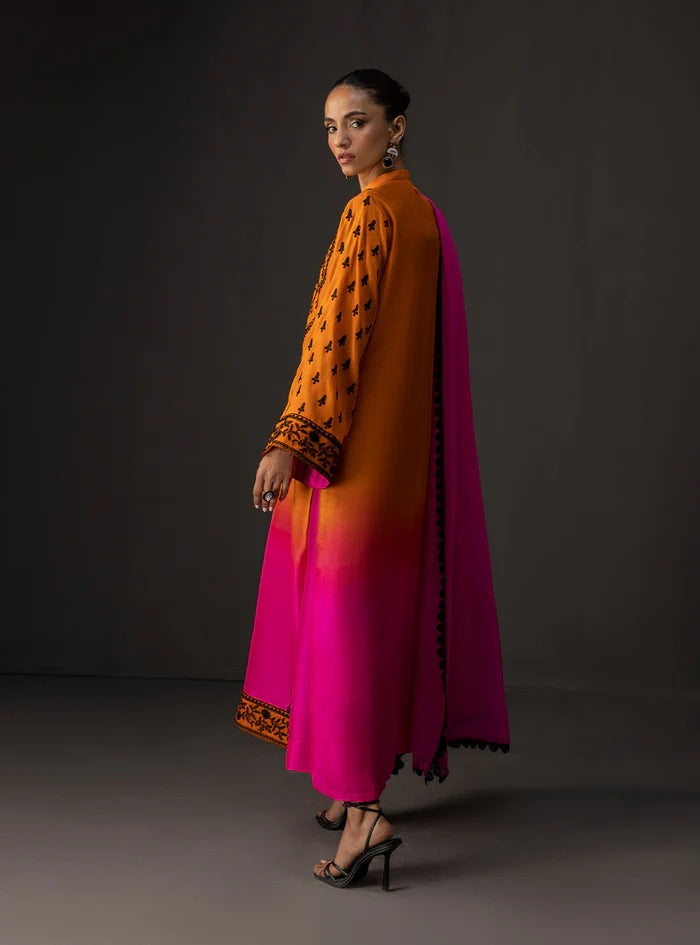 DIGITAL PRINTED SHAMOZ SILK 3 PIECE SUIT