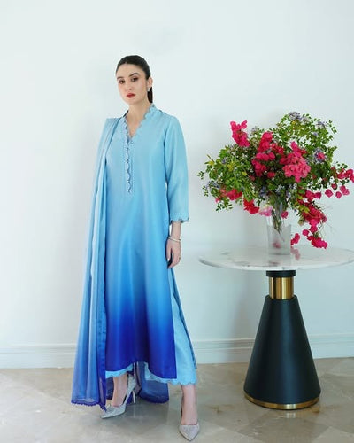 DIGITAL PRINTED SHAMOZ SILK 3 PIECE SUIT