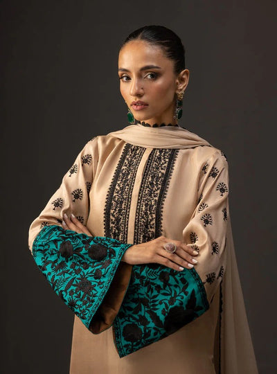 DIGITAL PRINTED SHAMOZ SILK 3 PIECE SUIT