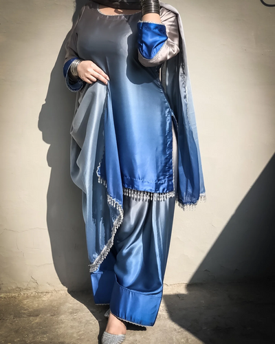 DIGITAL PRINTED SHAMOZ SILK 3 PIECE SUIT