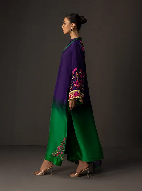 DIGITAL PRINTED SHAMOZ SILK 3 PIECE SUIT